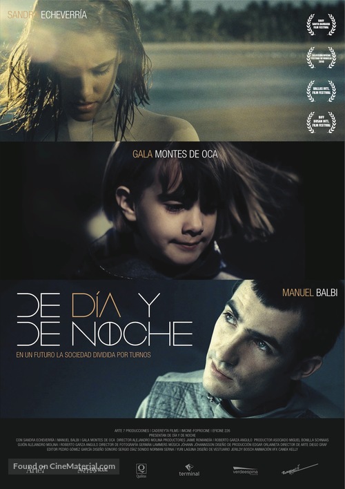 De d&iacute;a y de noche - Mexican Movie Poster