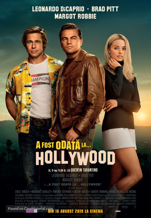 Once Upon a Time in Hollywood - Romanian Movie Poster