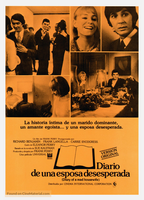 Diary of a Mad Housewife - Spanish Movie Poster