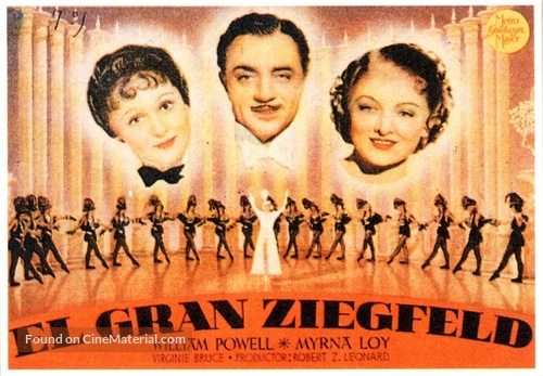The Great Ziegfeld - Spanish Movie Poster