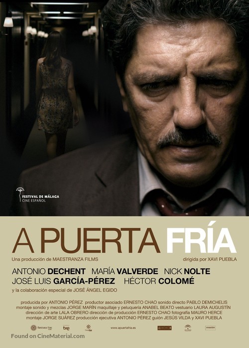 A puerta fr&iacute;a - Spanish Movie Poster