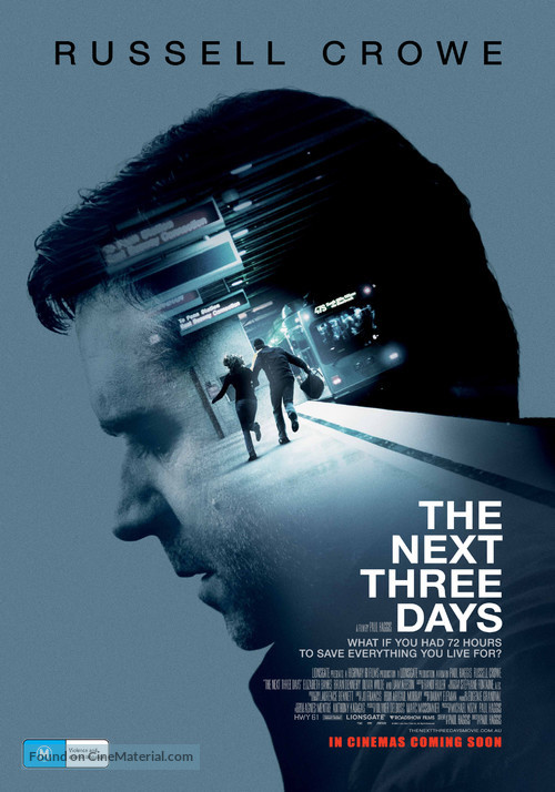 The Next Three Days - Australian Movie Poster