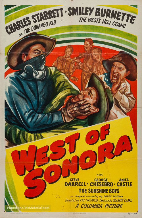 West of Sonora - Movie Poster