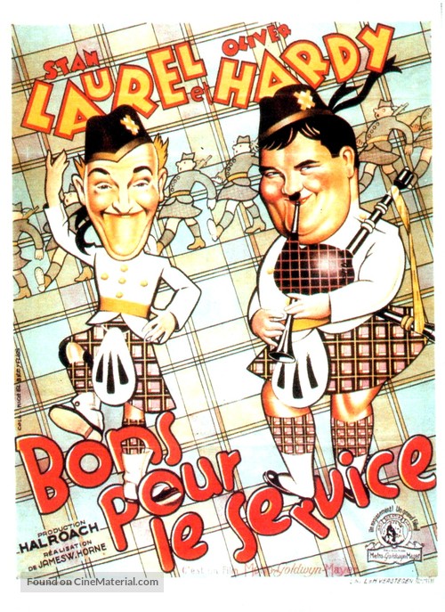 Bonnie Scotland - Belgian Movie Poster