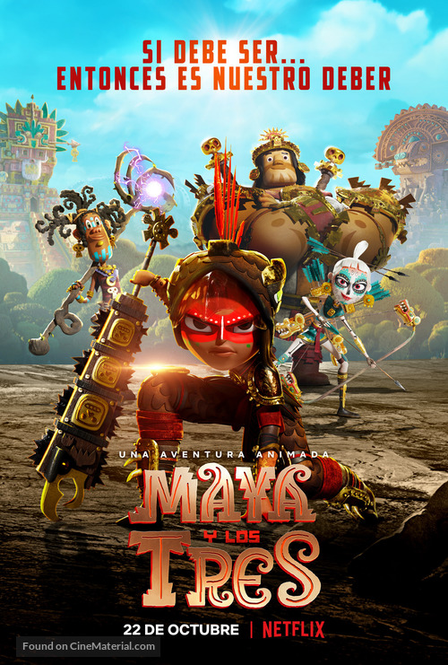 Maya and the Three - Mexican Movie Poster