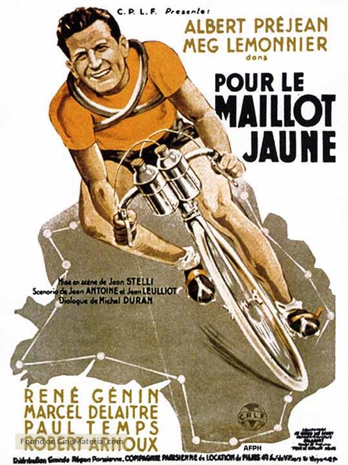 Pour le maillot jaune - French Movie Poster