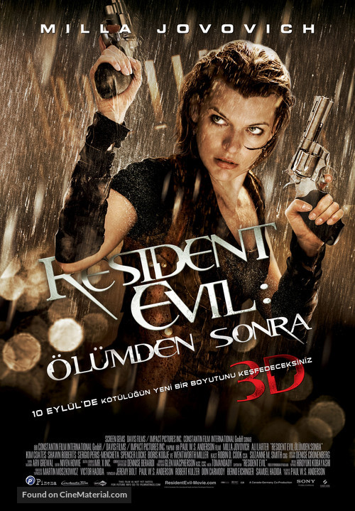 Resident Evil: Afterlife - Turkish Movie Poster