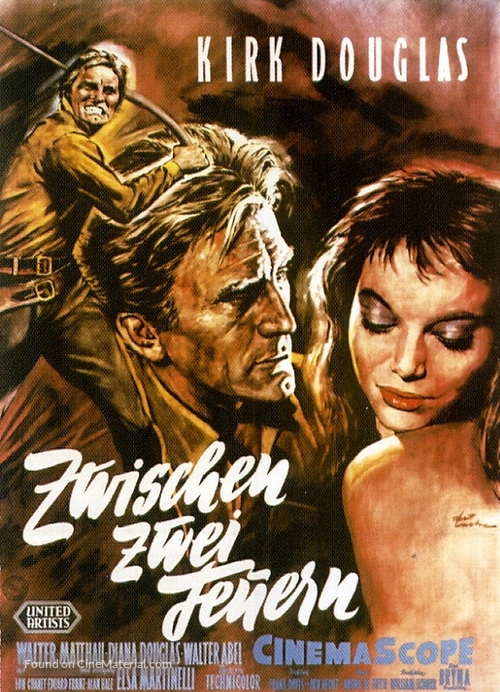 The Indian Fighter - German Movie Poster