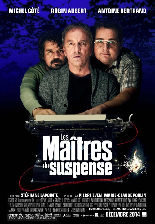 Les Ma&icirc;tres du Suspense - Canadian Movie Poster