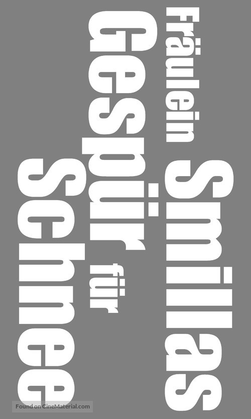 Smilla&#039;s Sense of Snow - German Logo