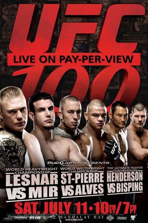 UFC 100: Lesnar vs. Mir - Movie Poster