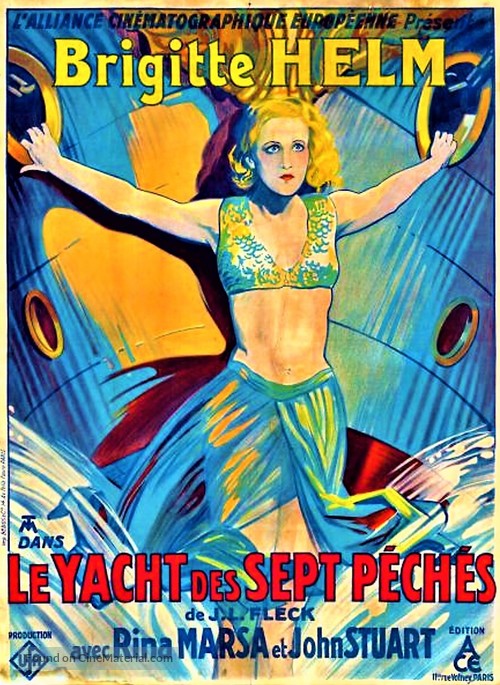 Die Yacht der sieben S&uuml;nden - French Movie Poster