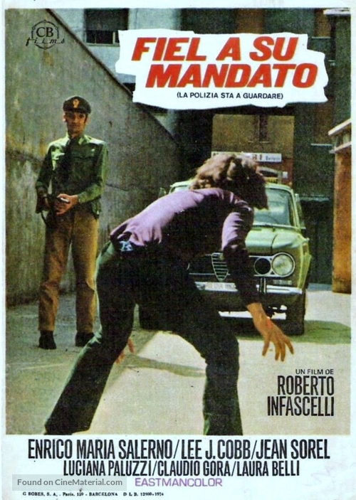 La polizia sta a guardare - Spanish Movie Poster