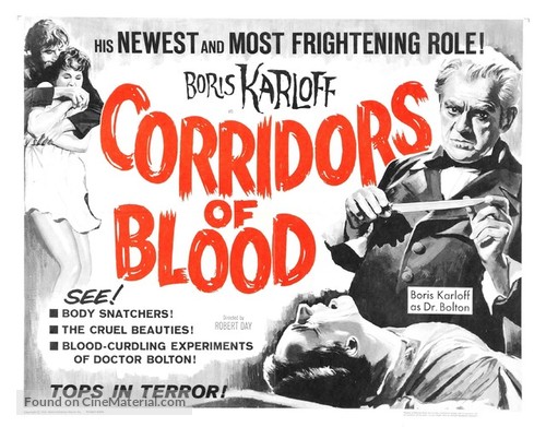 Corridors of Blood - British Movie Poster