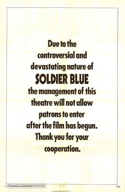 Soldier Blue - Theatrical movie poster