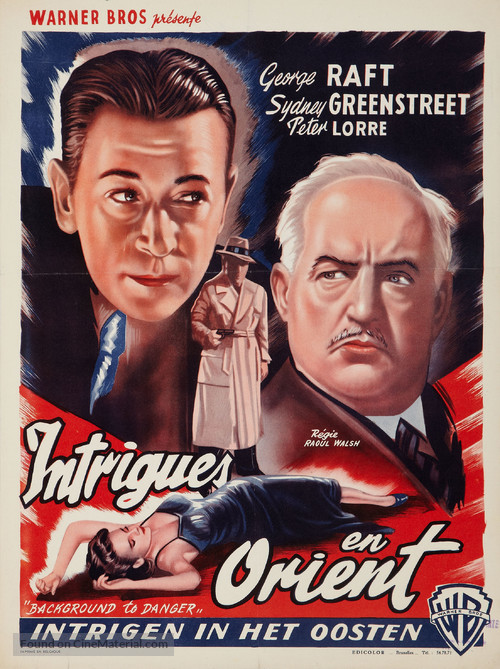 Background to Danger - Belgian Re-release movie poster