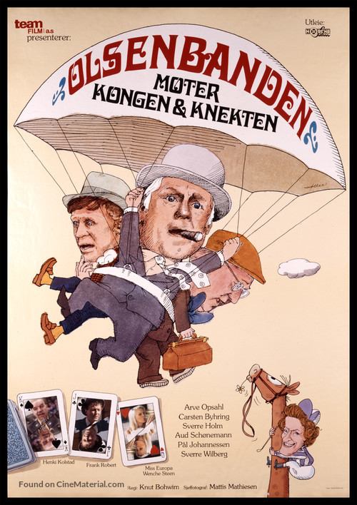 Olsen-banden m&oslash;ter kongen og knekten - Norwegian Movie Poster