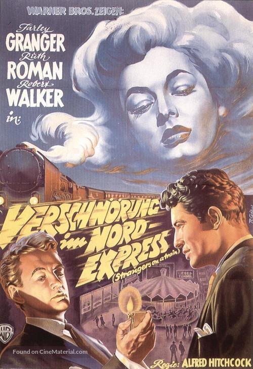 Strangers on a Train - German Movie Poster