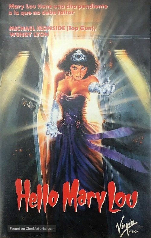 Hello Mary Lou: Prom Night II - Spanish VHS movie cover