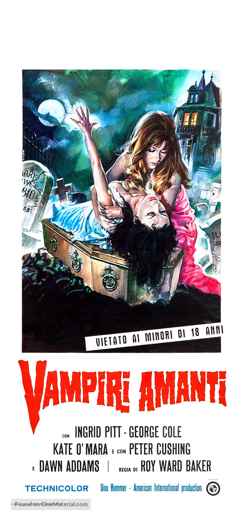 The Vampire Lovers - Italian Movie Poster