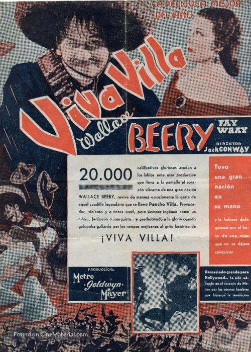 Viva Villa! - Spanish poster