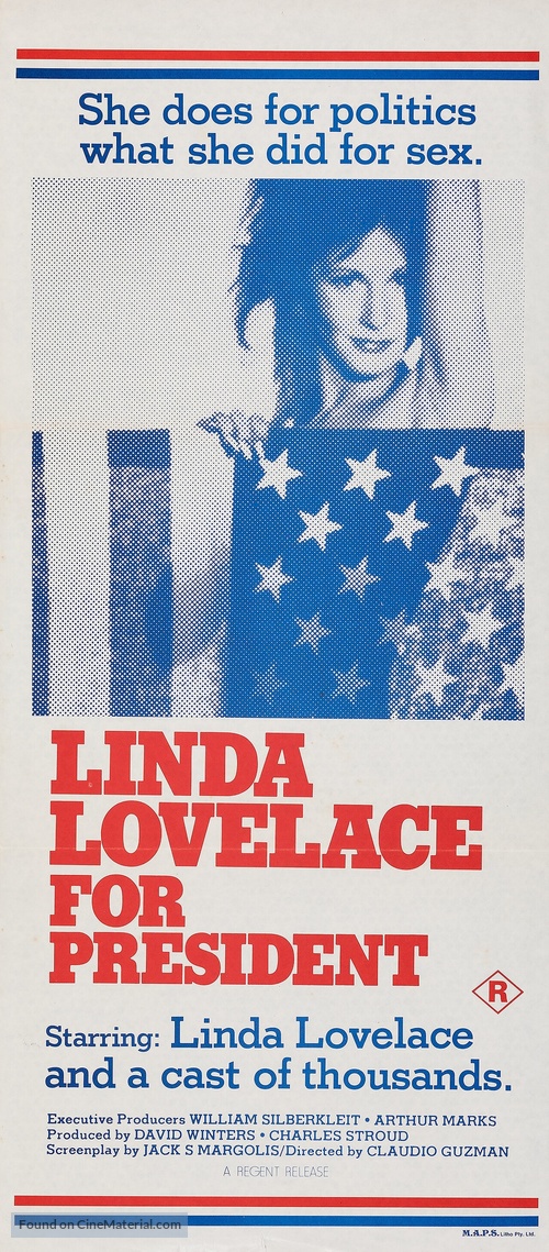 Linda Lovelace for President - Australian Movie Poster