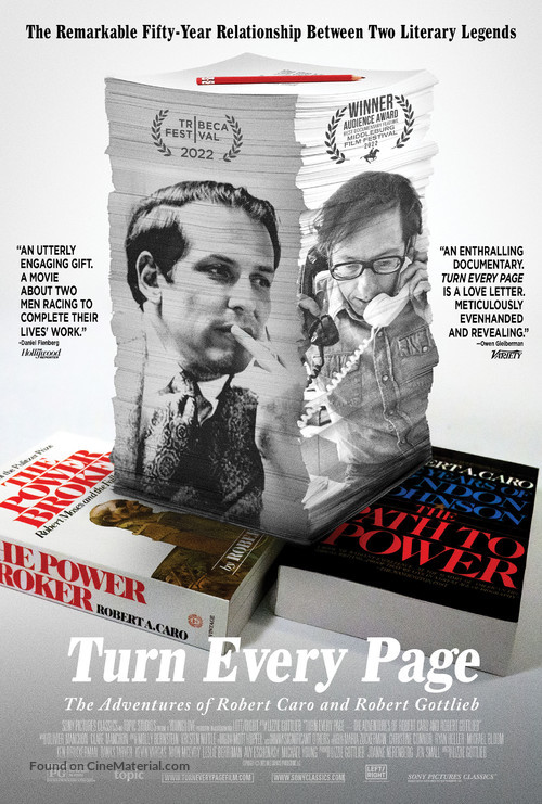 Turn Every Page - The Adventures of Robert Caro and Robert Gottlieb - Movie Poster