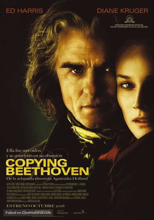 Copying Beethoven - Spanish Movie Poster