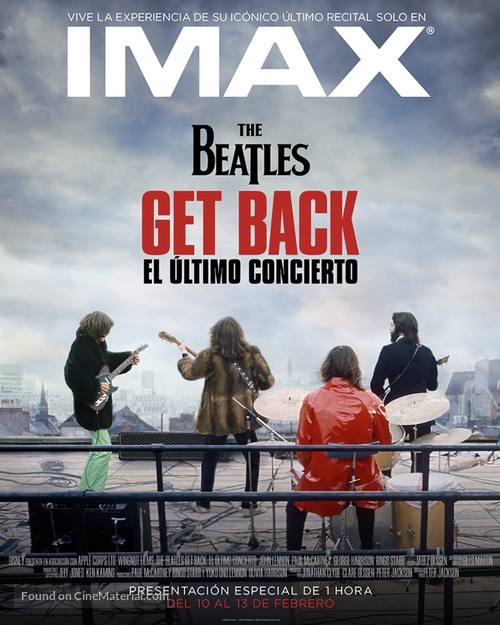 The Beatles: Get Back - The Rooftop Concert - Argentinian Movie Poster