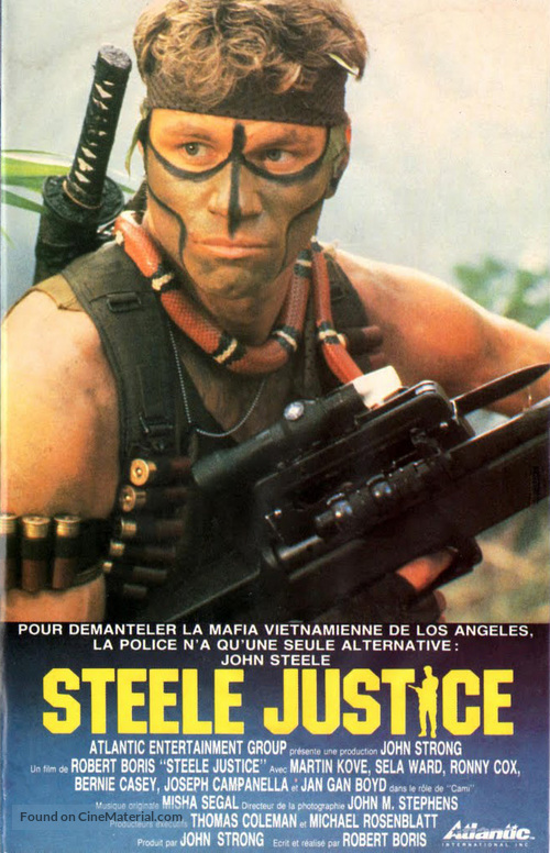 Steele Justice - French VHS movie cover