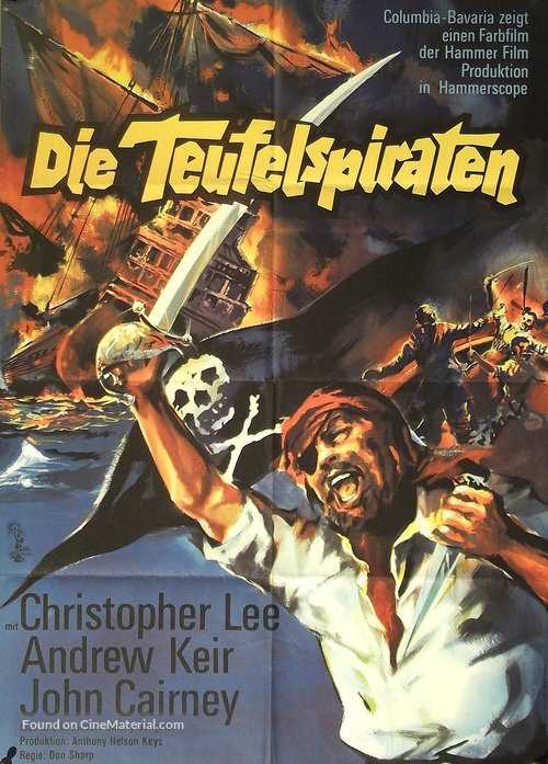The Devil-Ship Pirates - German Movie Poster