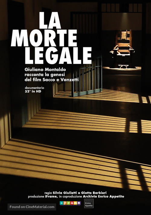 La morte legale - Italian Movie Poster