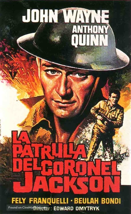 Back to Bataan - Spanish Movie Poster