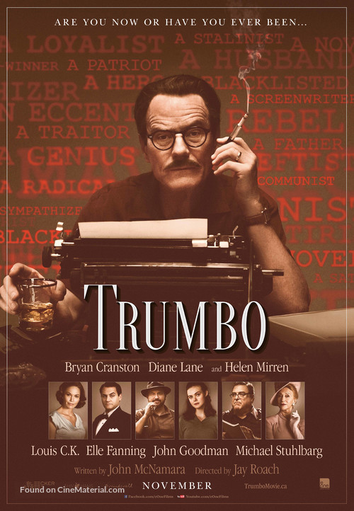 Trumbo - Canadian Movie Poster