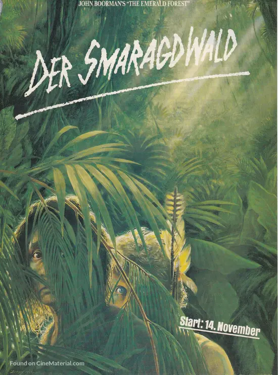 The Emerald Forest - German Movie Poster