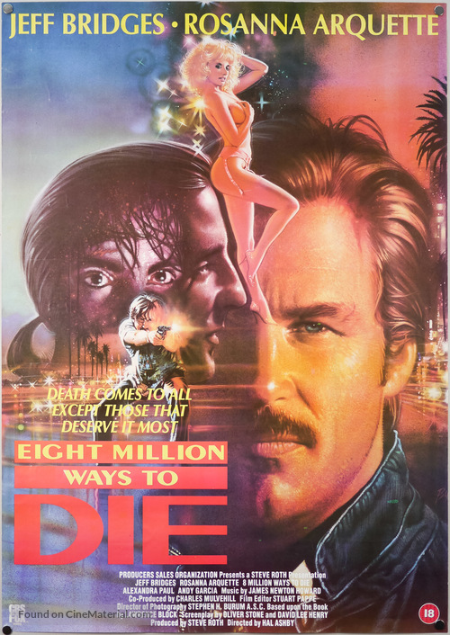 8 Million Ways to Die - British Movie Cover