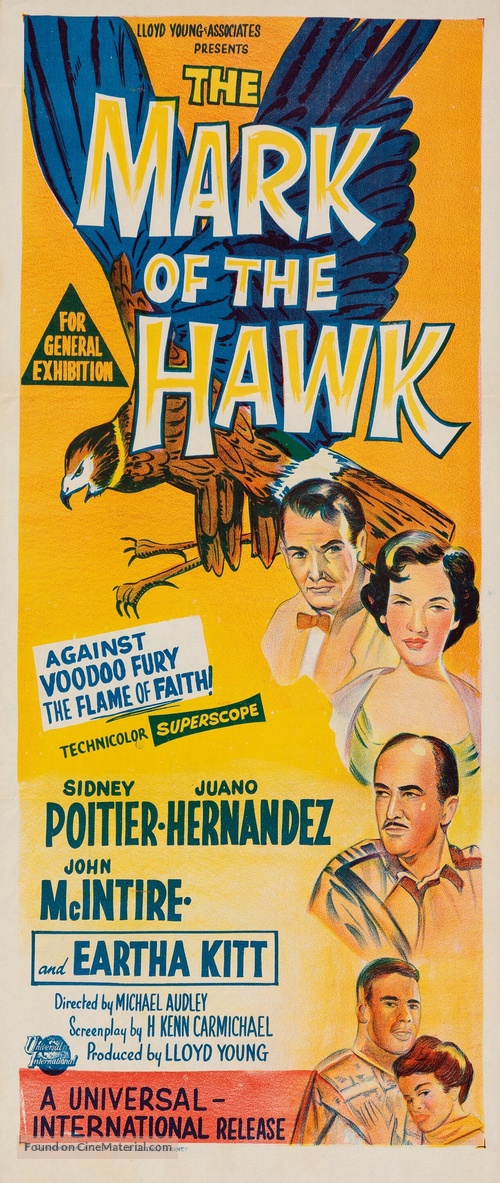 The Mark of the Hawk - Australian Movie Poster