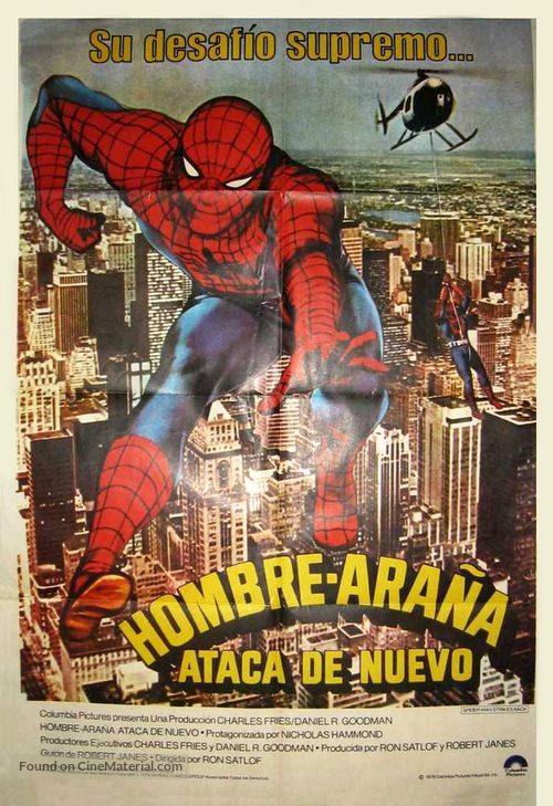 Spider-Man Strikes Back - Mexican Movie Poster