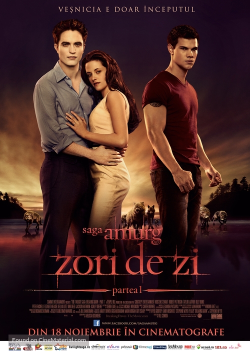 The Twilight Saga: Breaking Dawn - Part 1 - Romanian Movie Poster