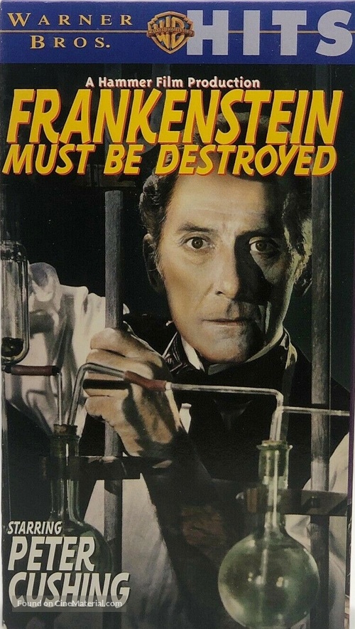 Frankenstein Must Be Destroyed - VHS movie cover