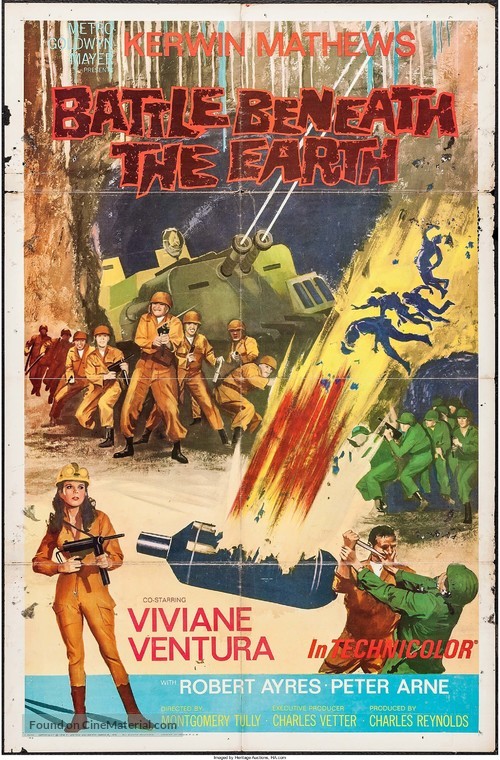 Battle Beneath the Earth - British Movie Poster