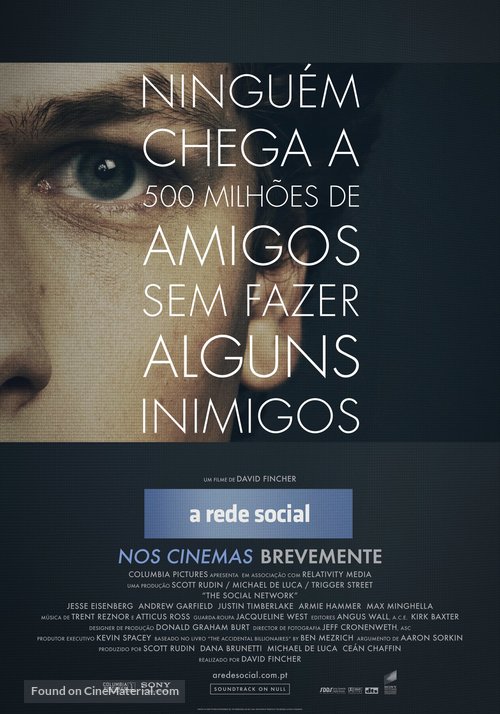 The Social Network - Portuguese Movie Poster