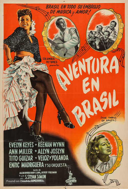 The Thrill of Brazil - Argentinian Movie Poster