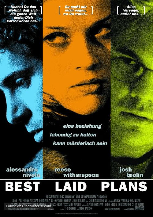 Best Laid Plans - German Movie Poster