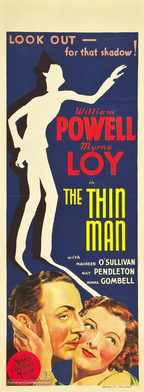 The Thin Man - Australian Movie Poster
