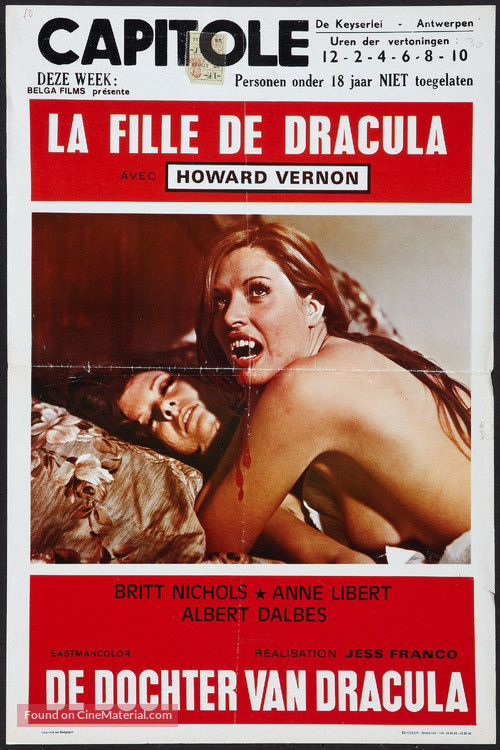 La fille de Dracula - Belgian Movie Poster