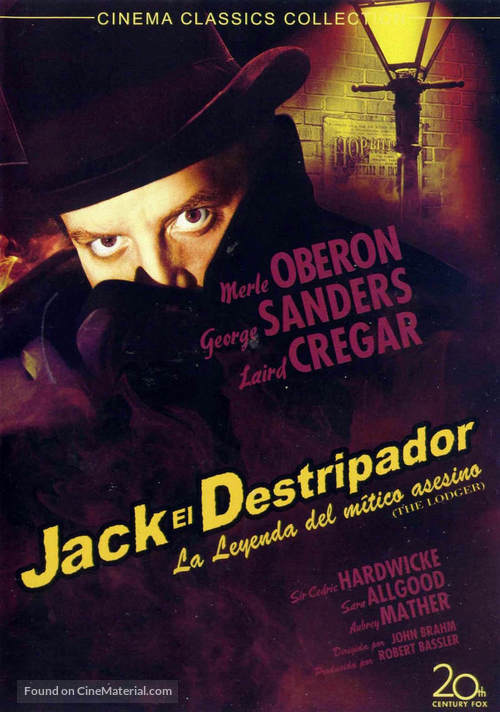 The Lodger - Spanish DVD movie cover