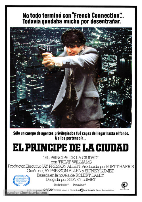 Prince of the City - Spanish Movie Poster