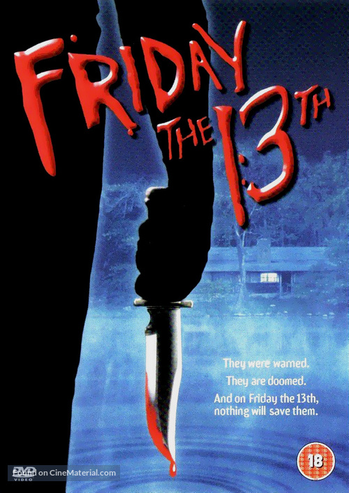 Friday the 13th - British DVD movie cover