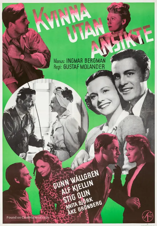 Kvinna utan ansikte - Swedish Movie Poster